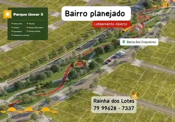 Lotes Primeiro Bairro Parque planejado - More na melhora da barra - Rainha dos Lotes