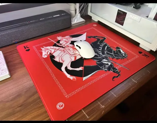 Mousepad ATK War horse vermelho. 49 x 42. Novo e lacrado!