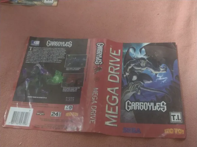 Capa Gargoyles Mega Drive Tectoy - Somente a Capa