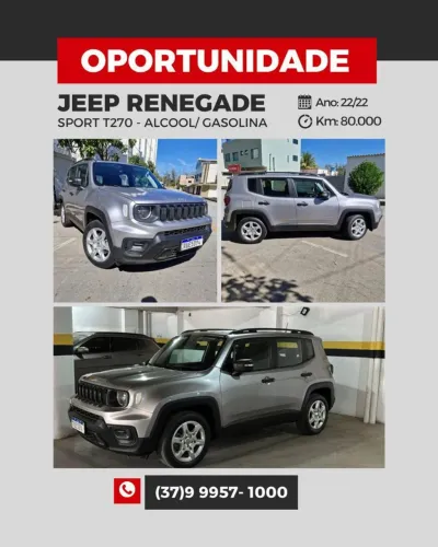 Jeep Renegade Sport T270 1.3 TB 4X2 Flex Aut. 2022