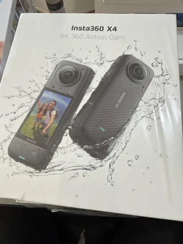 Insta360 X4 em estado de zero, apenas aberto a caixa e testada