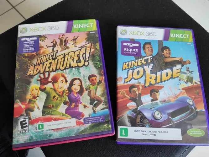KIT COM 3 JOGOS ORIGINAIS KINECT XBOX 360