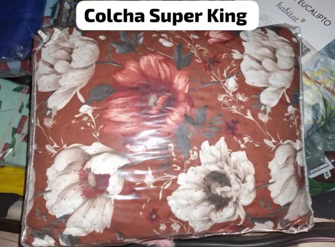 Colcha tamanho Super King