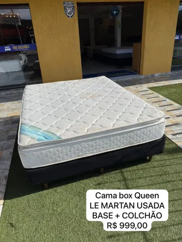 Cama box Queen size LE MARTAN USADA TOP - ENTREGAMOS