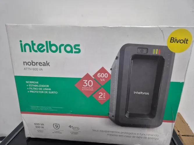 NOBREAK INTELBRAS ATTIV 600VA - NOVO NA CAIXA! 