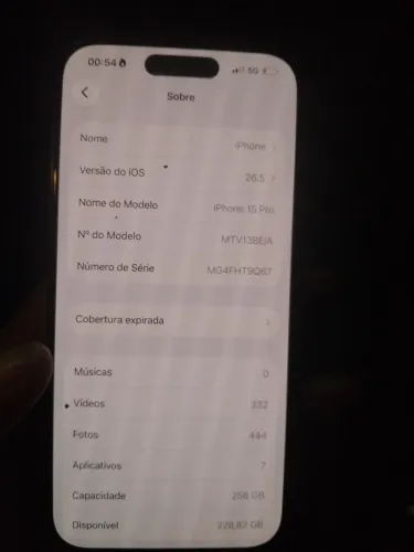 IPhone 15 pro 256gb 87% (sem detalhes)