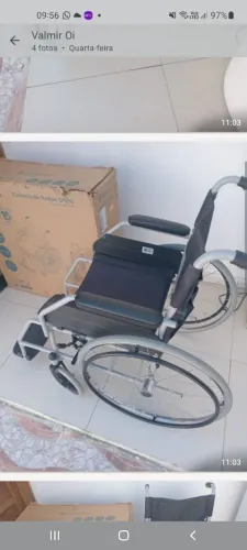 Vendo uma cadeira de rodas de locomover nova interessando entre em contato *