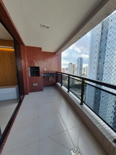Ed. Amalfi - andar altíssimo, nascente, com 110m², sacada gourmet, 3 suítes, 2 vagas de g