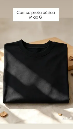 Camiseta preta BÁSICA