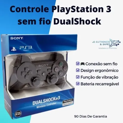 Controle playStation 3 oficial sony sem fio ps3 - Loja física - com garantia - entrega