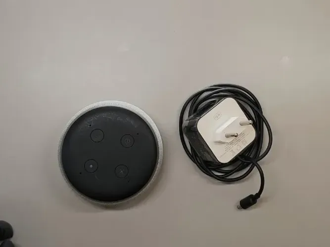 Echo Dot 3ª Geração Alexa Smart Speaker Cinza com Fonte