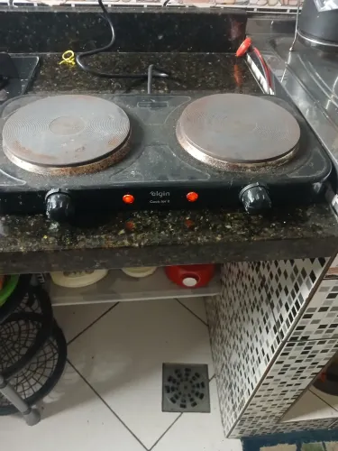 Fogão elétrico de 02 bocas