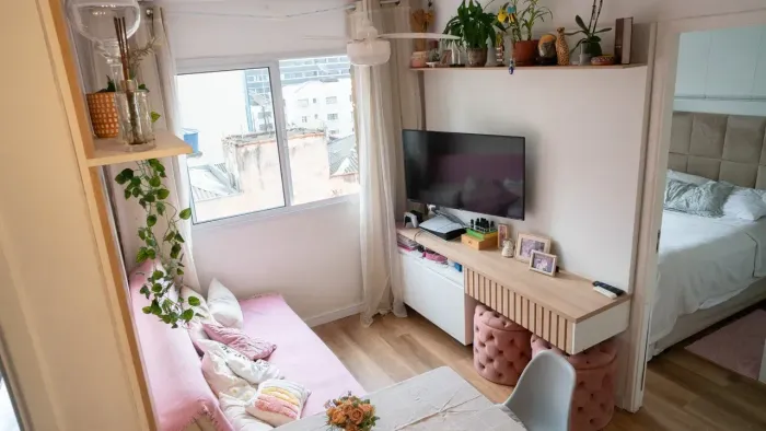 Apartamento para aluguel possui 35 metros quadrados com 2 quartos