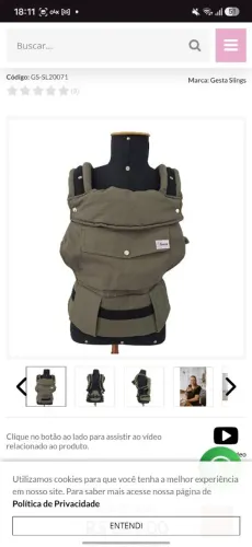 Canguru gesta slings