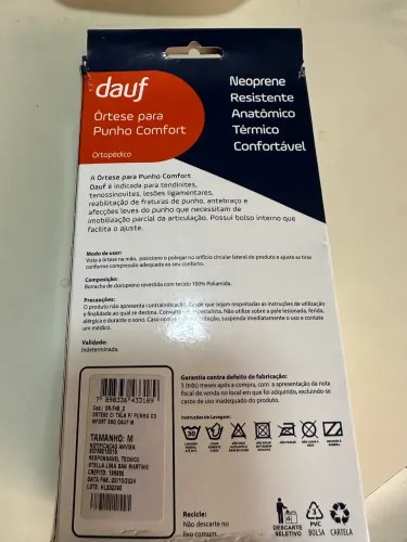 Órtese para punho comfort 