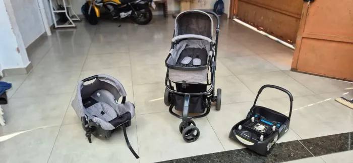 ?Kit Travel System Safety 1st (Carrinho + Bebê Conforto + Base)