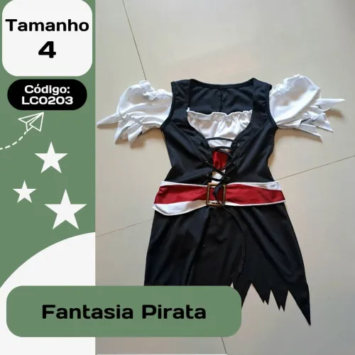 Fantasia Pirata Menina