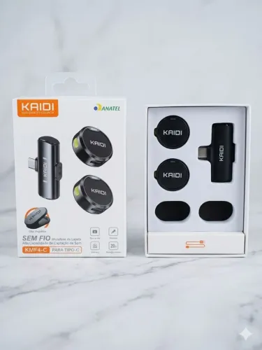 Microfone de lapela kaidi