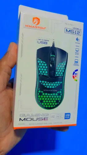 Mouse gamer com fio Rgb