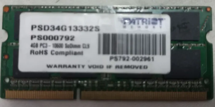 4GB de memória DDR3 para notebook
