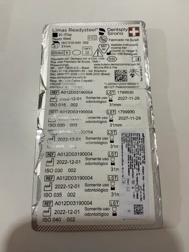 Limas K-File Readysteel Dentsply Sirona 31mm Surtida 15-40