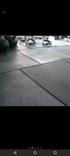 2 peças de pisos de borracha 15mm, ótimo estado