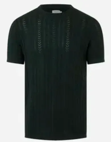 Camiseta Regular verde escuro,com Textura Trançada - Renner - Produto Novo