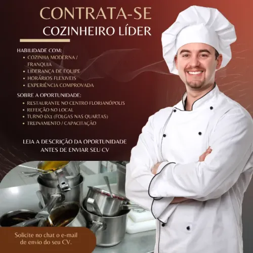 COZINHEIRO LÍDER - CENTRO FLORIANÓPOLIS