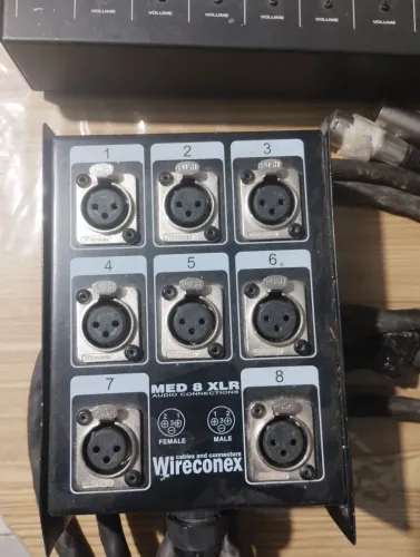 Multicabo 8 vias,6mt+mesa 8 canais