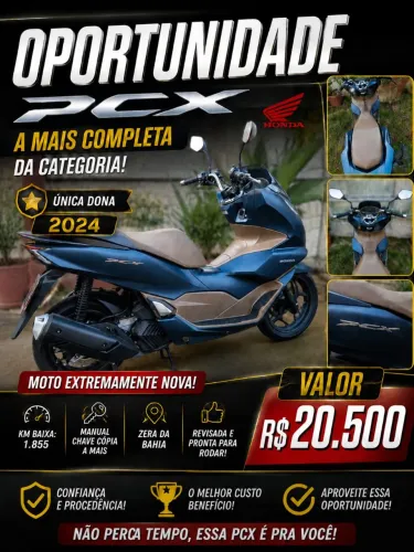 Honda PCX a mais zera km 1.855
