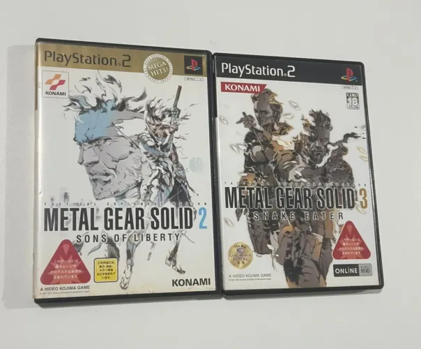 Metal gear solid 2 e 3 ps2
