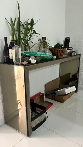 Aparador espelhado bronze fumê