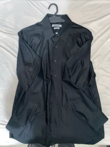 Camisa social preta lisa