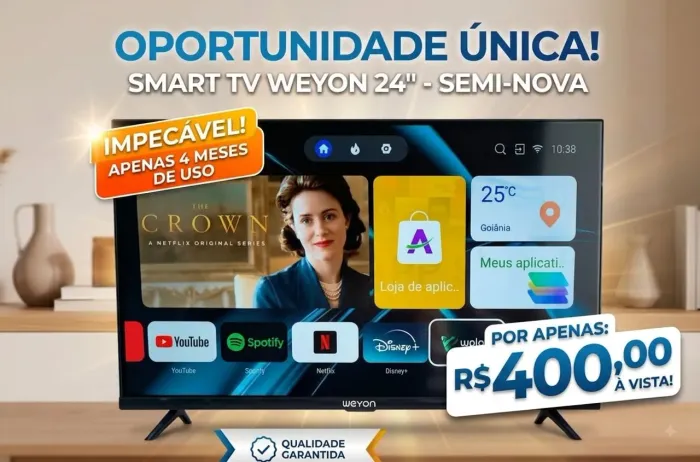 Smart Tv 24 Led Hd Weyon Android Tv Hdmi Usb Wifi 100/240v