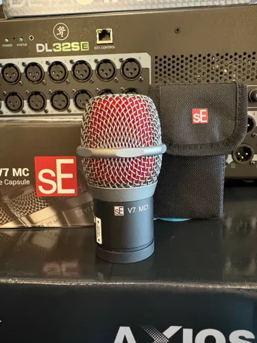 Cápsula Se Electronics V7 Para Microfone Sem Fio Shure Mc1 Cor Preto