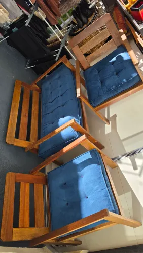 Conjunto Sofá, Poltronas para varandas.