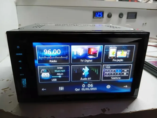 Multimídia positron 2 din com detalhe