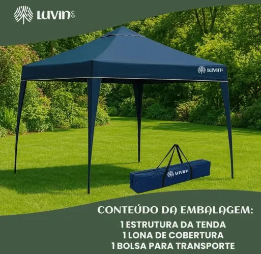 Gazebo Articulado 3x3M NA CAIXA
