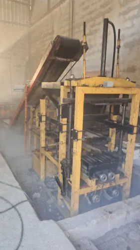Máquinario para fabricar blocos .
