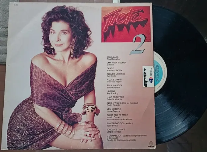 LP Trilha sonora da novela Tieta vol 2 de 1989, disco de Vinil