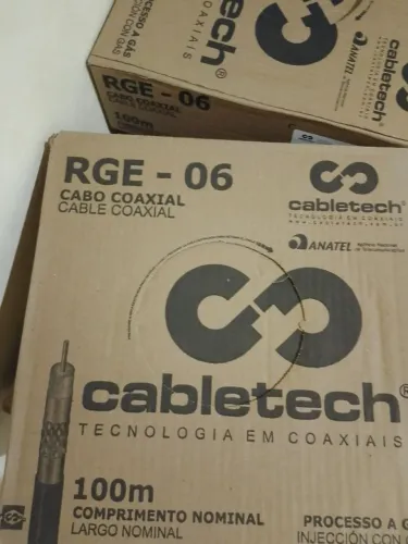 Bobina de cabo RG 6. 100 mts