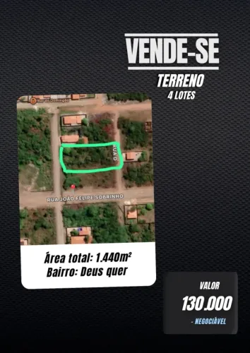Vende-se Terreno (4 lotes)