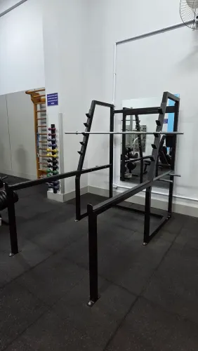 Gaiola de Agachamento Profissional de musculação Chumbada Novs
