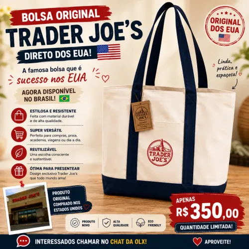 ? BOLSA TRADER JOE?S ORIGINAL - DIRETO DOS EUA ?