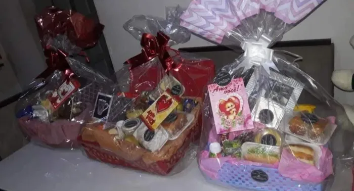 Cesta de café da manhã dia das mães *