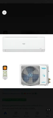 Ar condicionado Elgin 9000 BTUs
