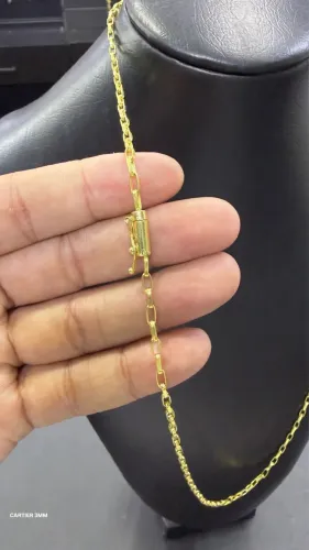 Corrente moeda antiga nova