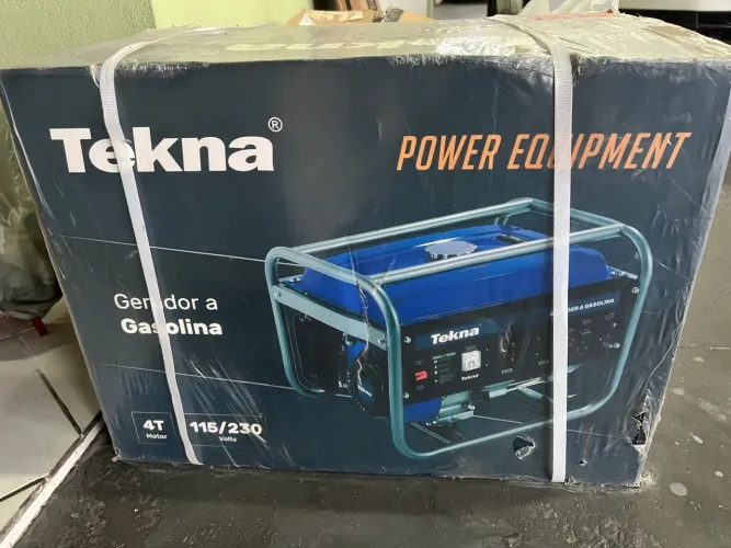 Gerador Energia Gasolina 6,5hp 3,1kva Bivolt Gt3500fb Tekna, lacrado
