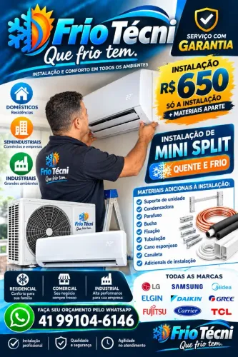Instalação de ar condicionado