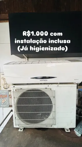 Ar condicionado com instalação inclusa